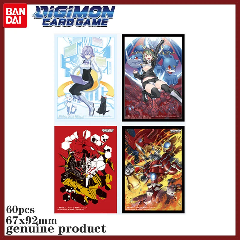 

Горячие рукава для карт Bandai Digimon, 60 шт., с изображением Омгамона Гремона с фигурными персонажами, официальная коллекция аниме TCG, подарочные игрушки