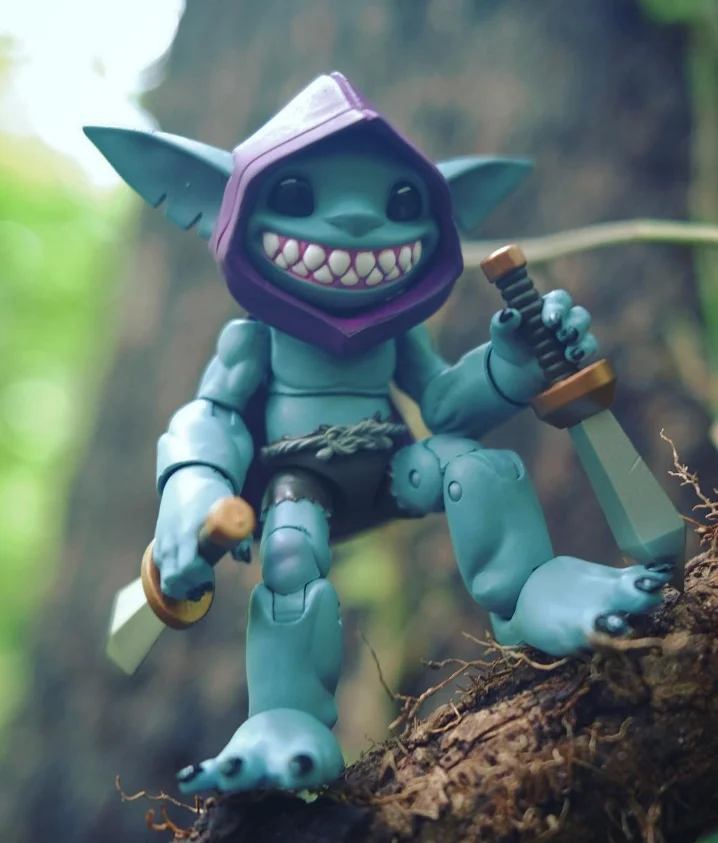 Auf Lager Heißer Verkauf Hochwertige Plunderlings Captain Teel Goblin Sammlung 1/12 4 Zoll Action Figure PCs Modell Sammlung Spielzeug