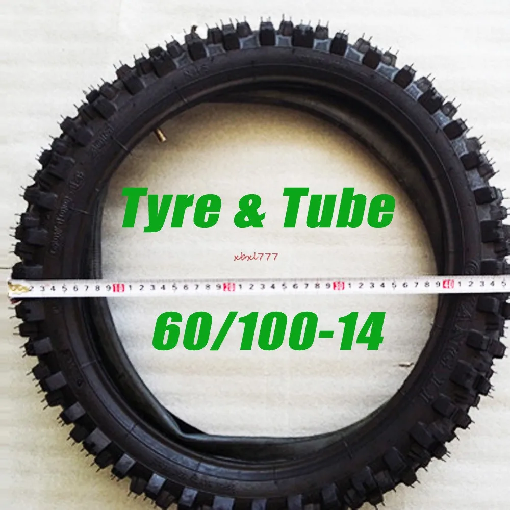 Motorcycle 60/100-14 2.50-14 Front Tire +Tube For Dirt Pit Bike For Honda  CRF70 TTR110 KLX110 KX65 XR Racing