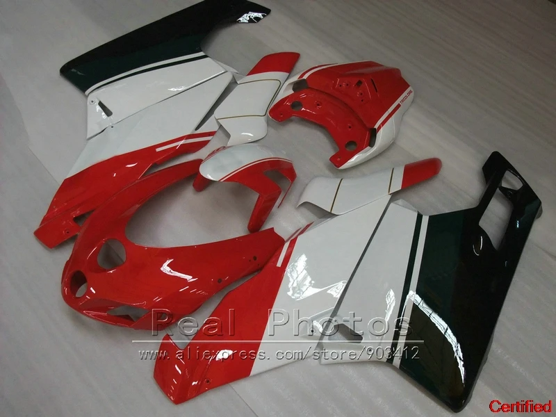 

New ABS bodywork fairing kit for Ducati 749 999 2005 2006 white red black injection mold fairings set 749 999 05 06 49