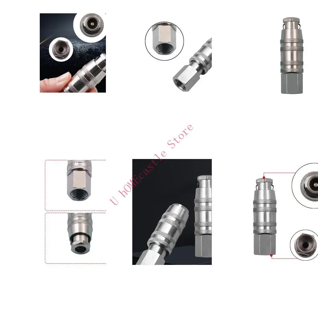 63HF US Standard Pneumatic self-locking Fitting For Air Compressor Pump Accessories Quick Release Coupling Air Hose Fittings