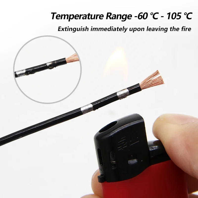 Afbeelding 5: 2-50M AVSS Auto Gemodificeerde Draad 22 20 18 16 14 13AWG Luidspreker Audiokabel OFC Zuurstofvrij Zuiver Koper Twisted Pair Netsnoer Lijn