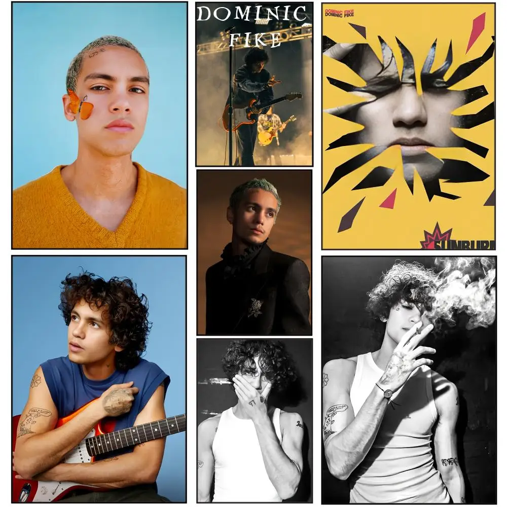 Singer D-Dominic Fike Poster Sticky Poster Home Office Wall Bedroom Living Room Kitchen Decoration Painting