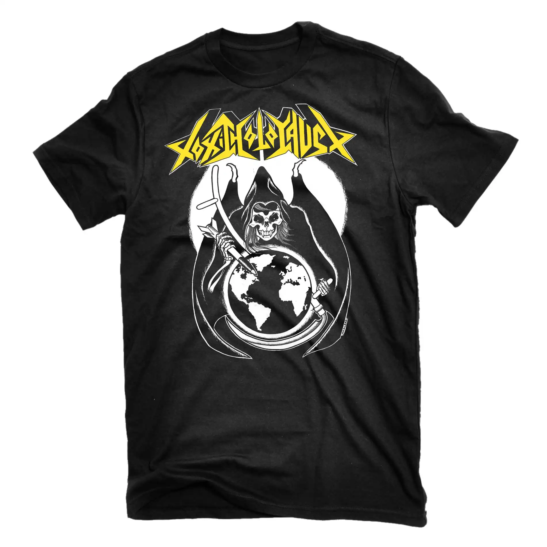 Reaper   Toxic Holocaust Band Graphic Tee 100% Cotton Round Neck Casual Unisex T-shirt Summer Top