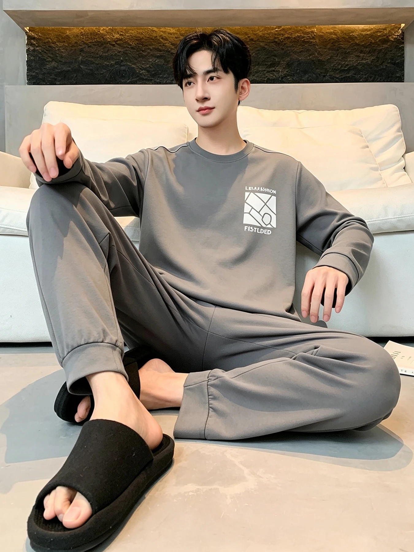 pigiama-da-uomo-in-puro-cotone-maniche-lunghe-leggero-ideale-per-l'autunno-e-la-primavera-completo-da-indossare-in-casa-taglia-grande-comodo-morbido-con-scollo-rotondo-e-fantasia