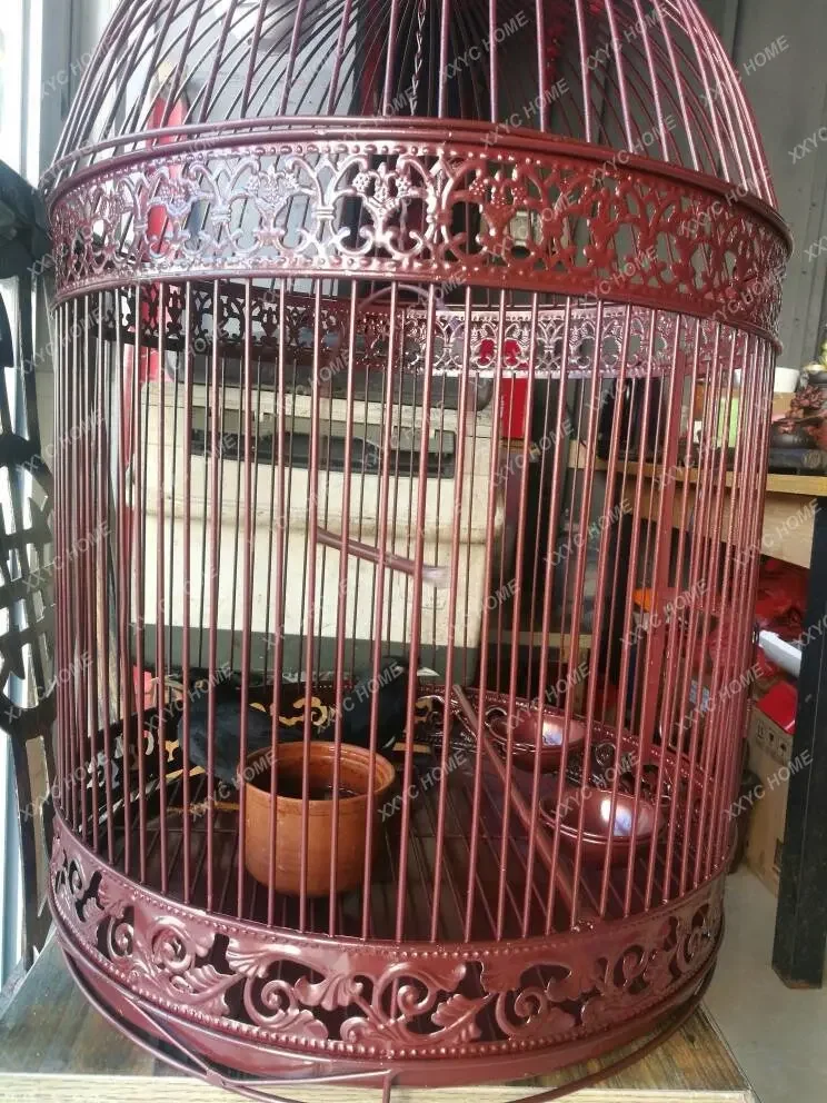 Bird Cage Pigeon Bird Cage round Big Brother Parrot Thrush Tiger Skin Brother Turtledove White Eye Xuanfeng Bird Cage