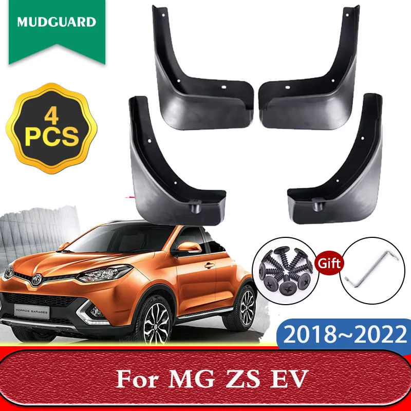 

For MG ZS EV 2018 2019 2020 2021 2022 4x Mudguards Mudflap Splash Guards Mud Flaps Front Rear Wheel Fender Car Style Accessories