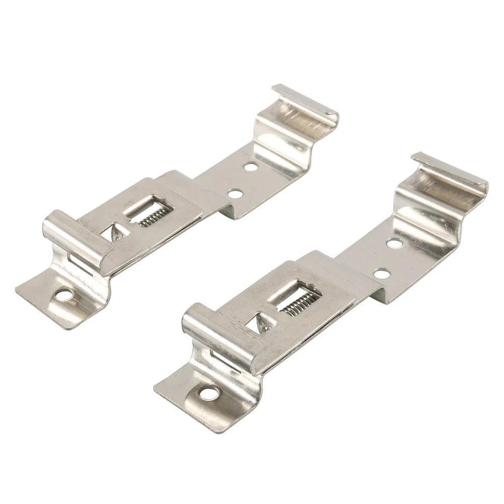 2 Pieces Trailer Number Plate Holders Clips Stainless Steel Spring Loaded License Plate Brackets Numberplate Clamps Trailers