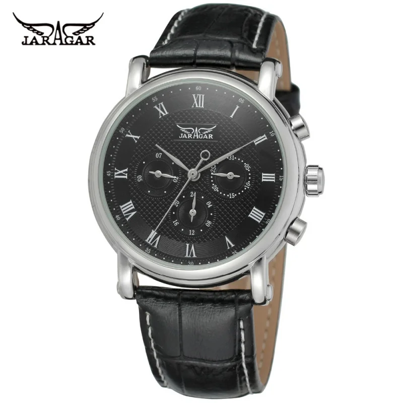 Free Shipping OUTLETSStyle jaragar European and American Popular Men's Fashion Casual Automatic Mechanical Watch