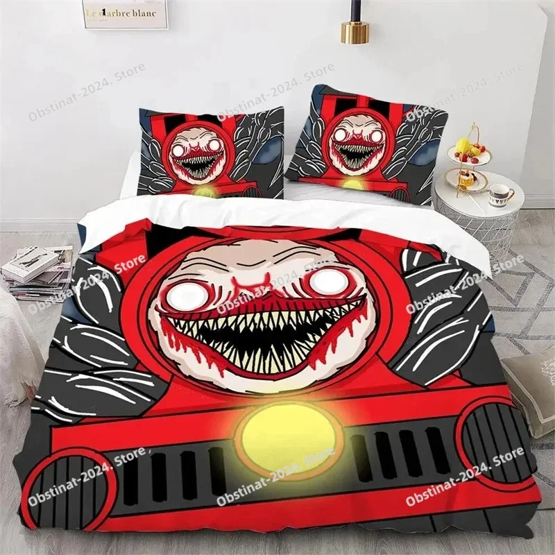 

New 3D Printed Game Choo Choo Charles Bedding Sets Exquisite Bed Supplies Set Duvet Cover Bed Comforter Set Luxury Birthday Gift