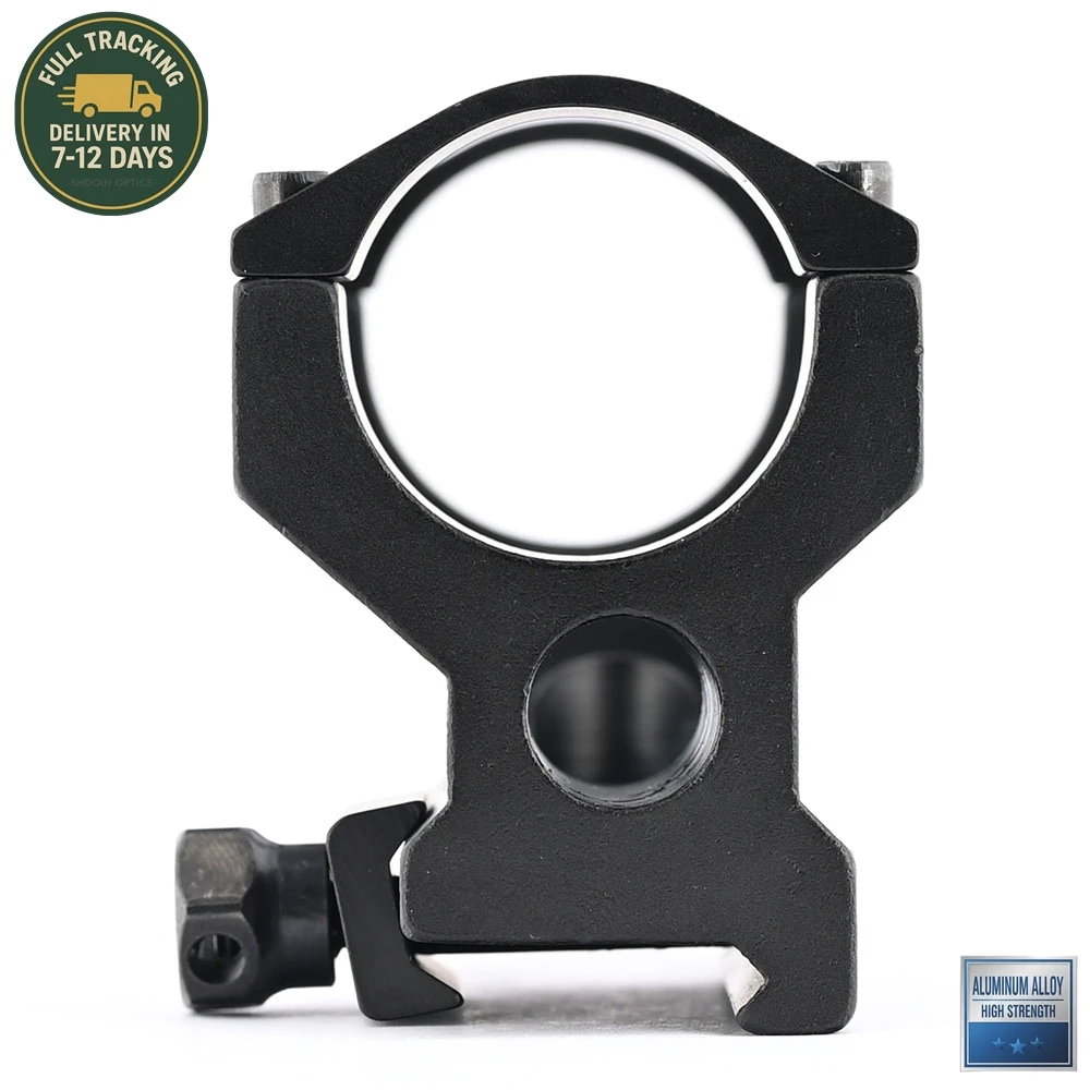 Supporto ad anello per cannocchiale Shooin con base di montaggio su guida da 21 mm per cannocchiale ottico con tubo da 30 mm M1407