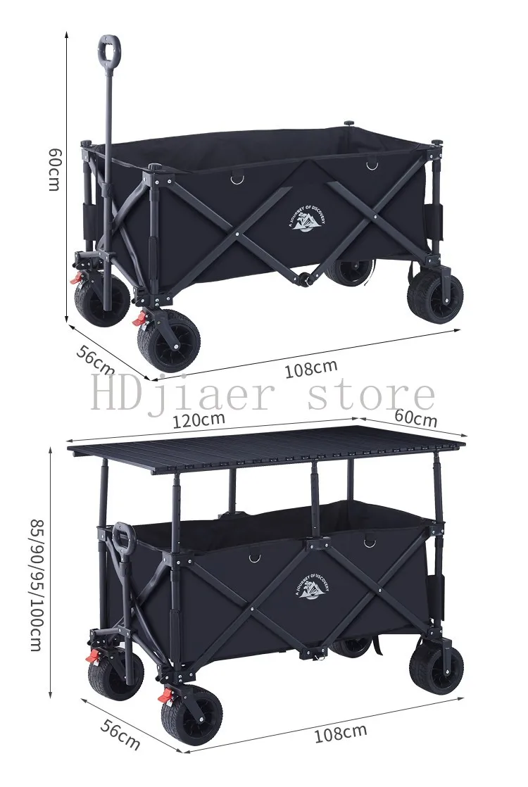 Night Market Trolley Dining Cart Camp Picnic Cart Gather and Fold