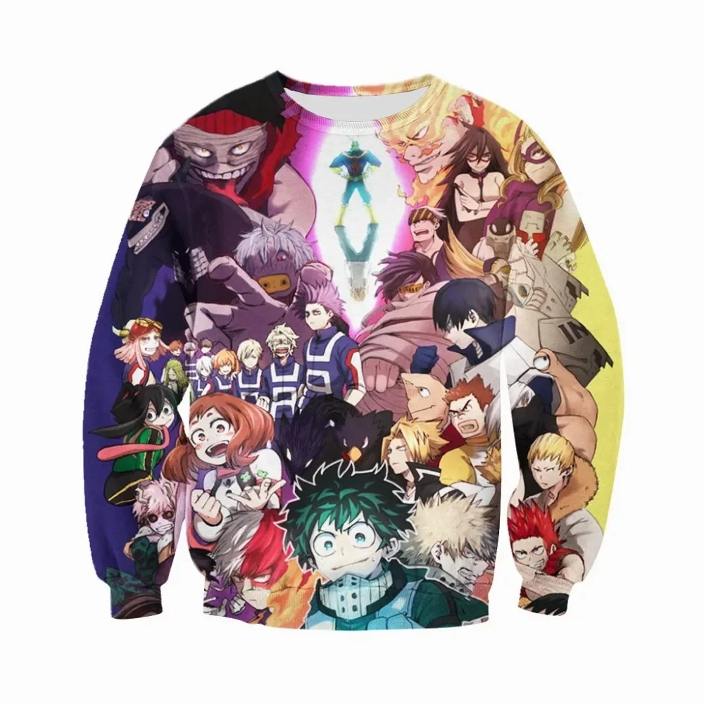 Anime My Hero Academia All characters 3D Printed Mens Hoodie Harajuku Fashion Sweatshirt Unisex Casual Hoodies tops 00662