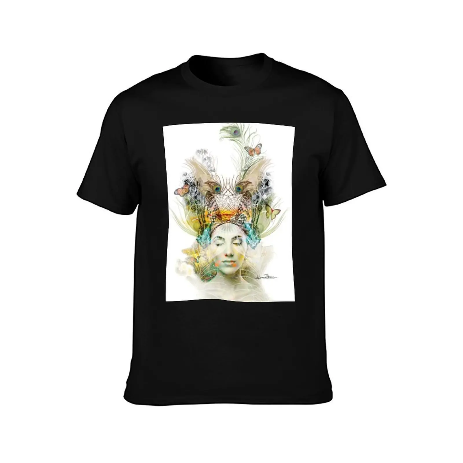 Transcendence Mindfulness Meditation Spiritual Wellbeing Art T-Shirt Cool Dry Performance T-Shirt
