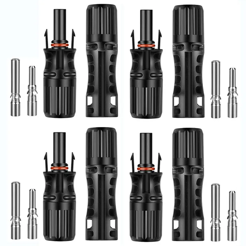 High Quality Solar Panel Cable Connector Solar System Photovoltaic Connectors Male/Female 65A 1500V DC for 10mm² 8AWG  PV Cables