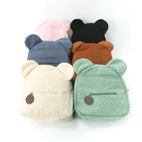 Foreign trade plush backpack 2025 new popular fashion casual ears bear backpack cartoon children's backpack