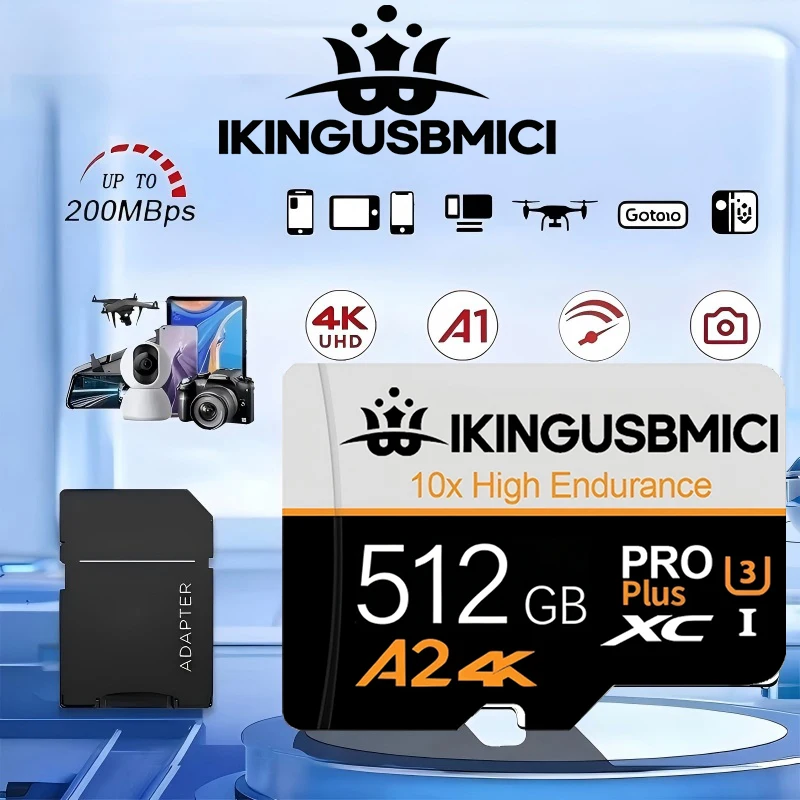 

Stable Memory Card TF Cards SD Cards Micro TF SD Card 128GB 64GB 256GB X-Ray Proof 4K C10 V10 for Camera Smartphone PC