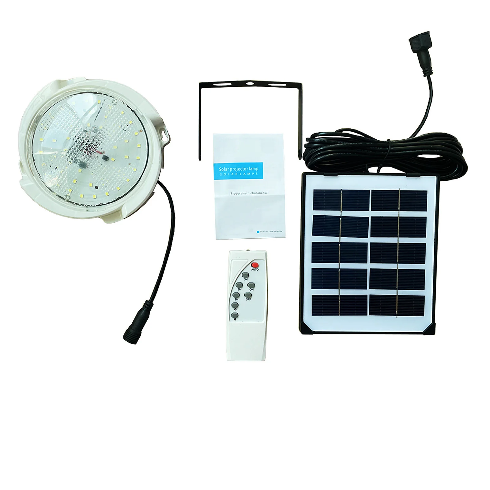 

65W 60LEDs Solar Ceiling Light Interior Decoration Light Corridor Aisle Lights Light Sensing Remote Control