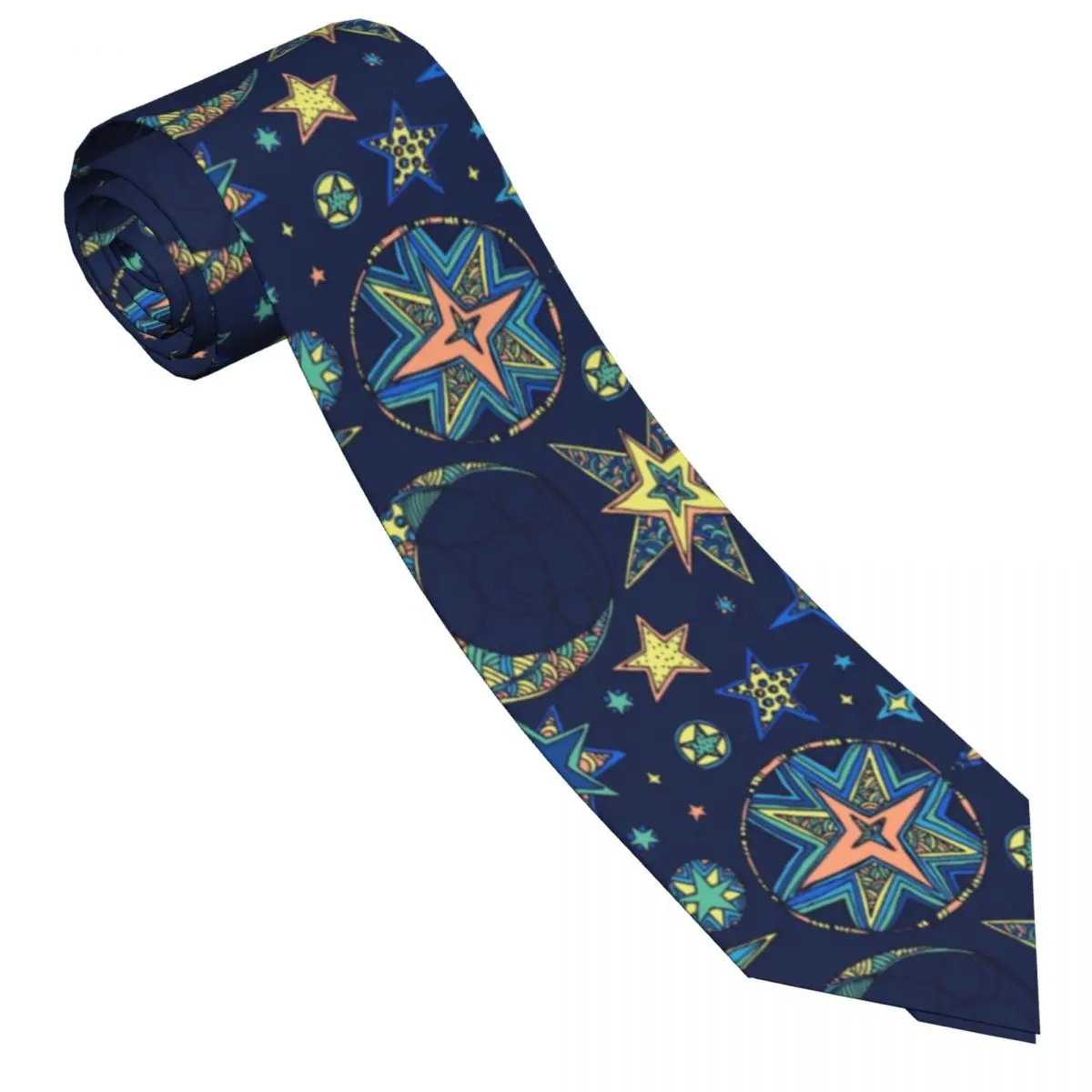 Classic Tie Men Neckties for Wedding Party Business Adult Neck Tie Casual Fantasy Starry Sky Tie