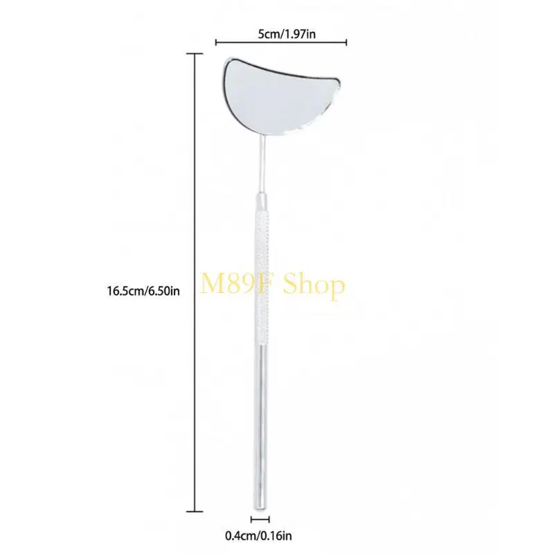 M89F espelho extensão cílios ergonômicos com maquiagem semicírculos para uso do salão