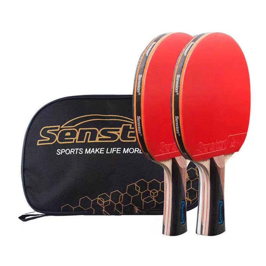 Senston Ping-pong ค้างคาว7-Star แร็กเกตลายกีฬาปิงปองสำหรับการแข่งขัน