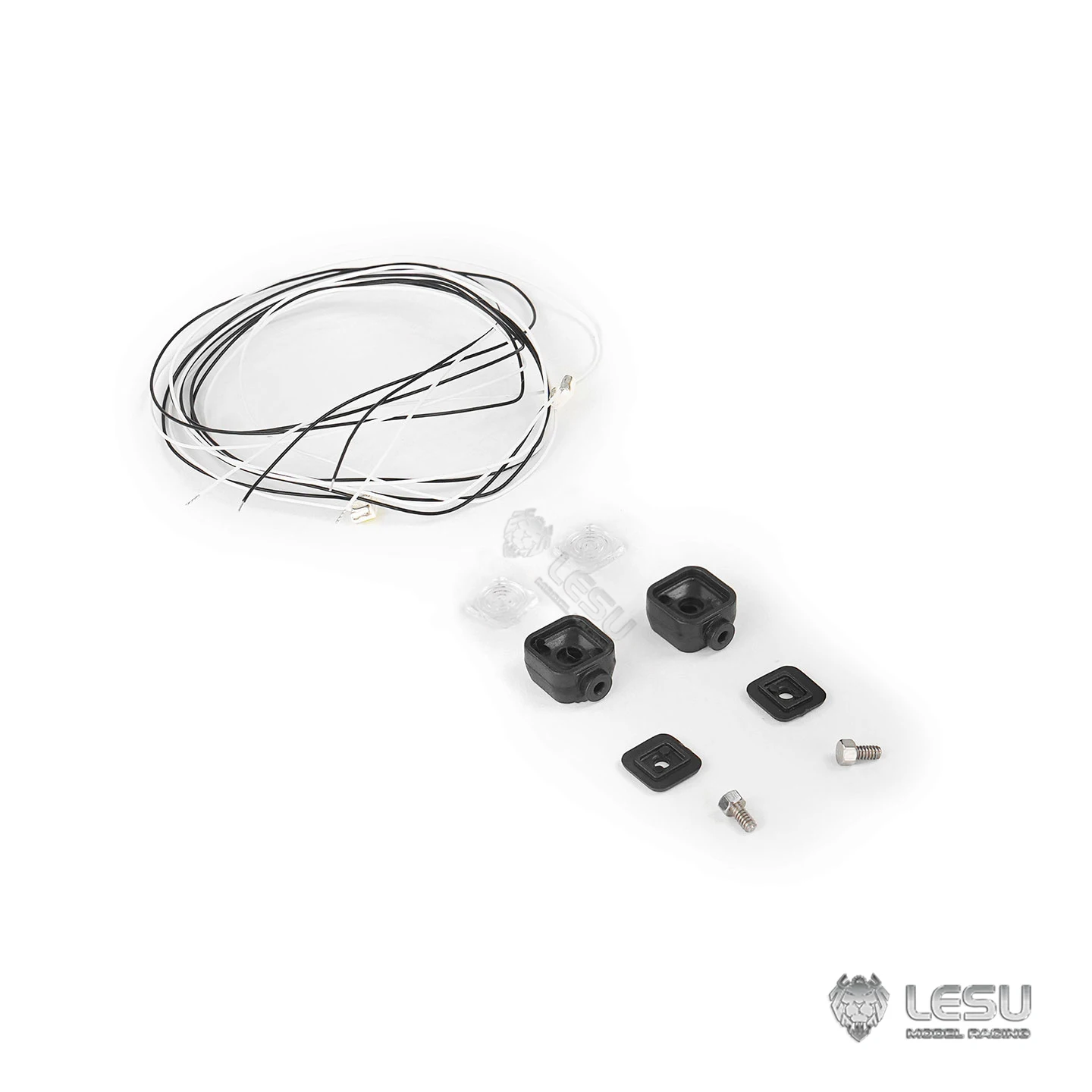 2 PCS RC Toy Car Crawler LED Squar Light Spotlight Lighting For Tamiya 1/14 RC Truck Wheel Loader 1/12 Crawler Car TRX4 Parts