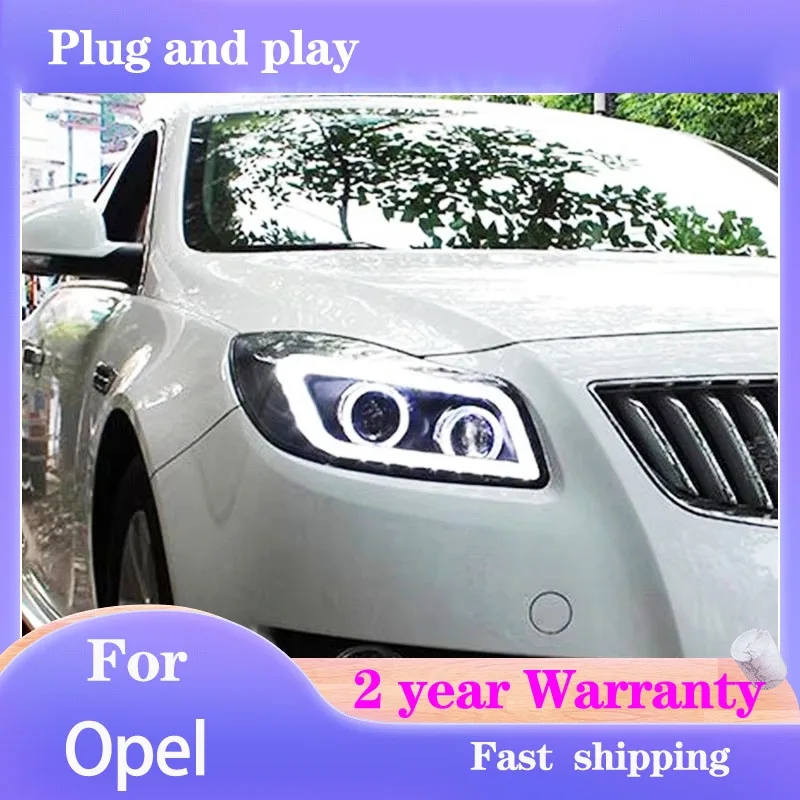 

Стайлинг автомобиля для Renault Opel Head Light 2010-2013 Insignia фары DRL указатель поворота ближний дальний свет линза проектора