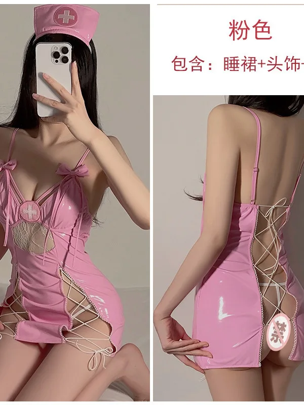 2024 جديد مثير الخامس الرقبة عارية الذراعين شبكة شير القوس فستان بكتافة المرأة الجوف خارج الدانتيل يصل Cinching الخصر التفاف الورك فستان قصير JTOQ