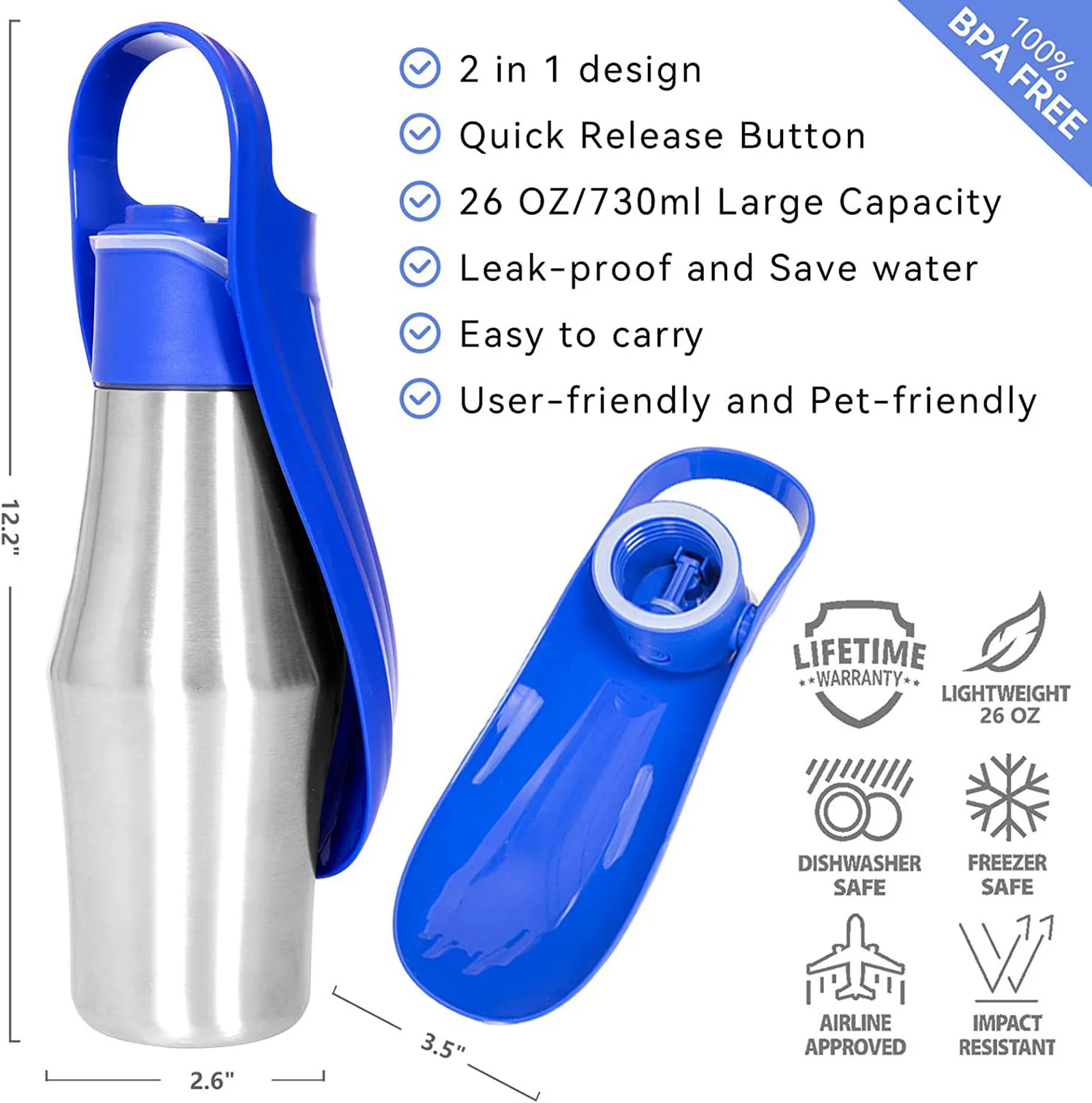 Thumbnail 3 - #40 Best Portable Dog Water Bottles to Buy In 2026