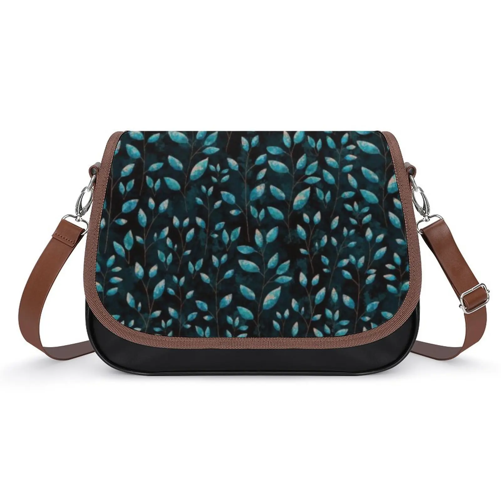 

Customizable Classic Women's Crossbody Bag With Large Storage Space Summer Element Flower Pattern Single-Shoulder Crossbody Bag