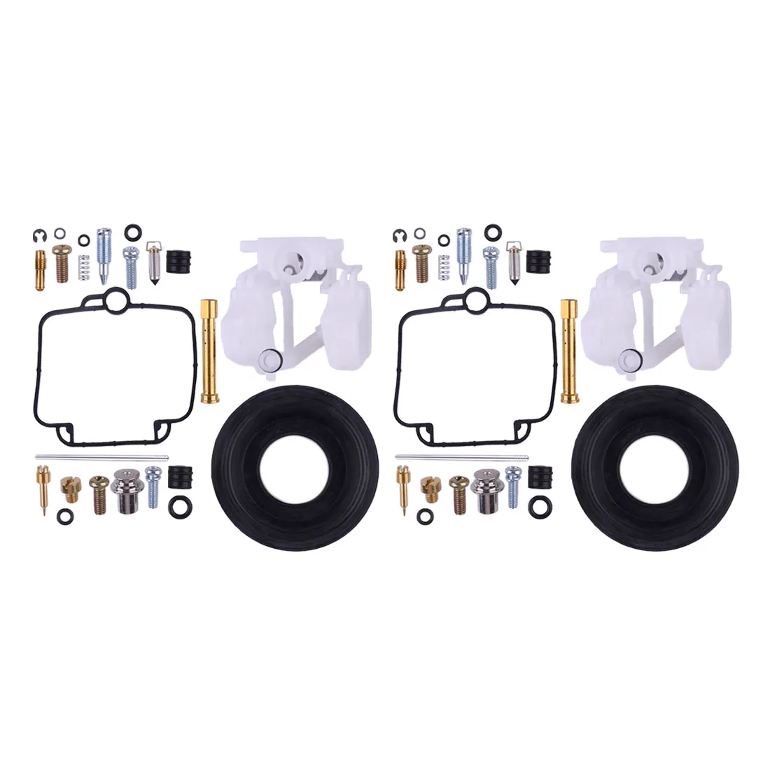 DWCX 2 Sets Carburetor Carb Repair Rebuild Kit with Diaphragm Float Fit for Suzuki Bandit 400 GSF400 GK75A 1991-1995 1996 1997