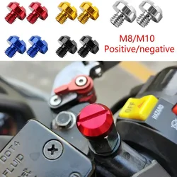 2pcs M8/10 CNC Motorcycle Accessories Rear View Mirror Hole Plugs Screws Aluminum Alloy Parts Modification