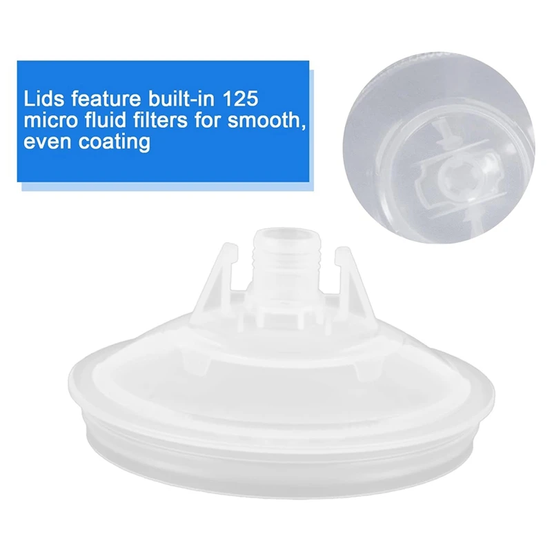 Disposable Paint Guncup 20 Oz (600 Ml) Transparent Plastic Paint Sprayer Mixing Cup For HVLP