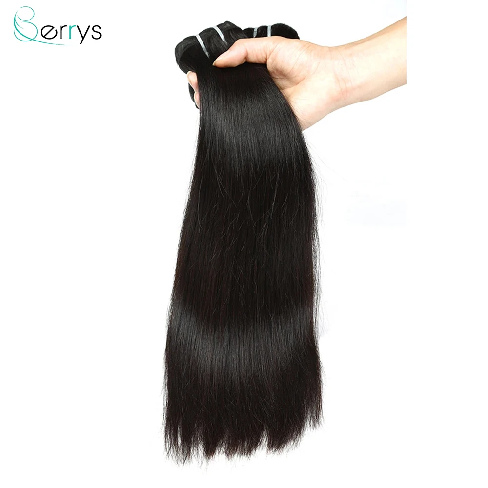 Extensiones de Cabello brasileño 100% humano, mechones de pelo liso Remy, de 32, 34 y 36 pulgadas, oferta