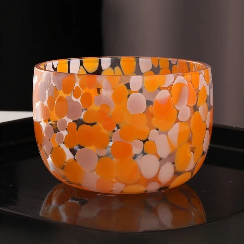 

Салатница, японская цветная глазурь, хрустальное стекло, маленькая чаша, для домашней кухни, для димсамов, обеденная чаша