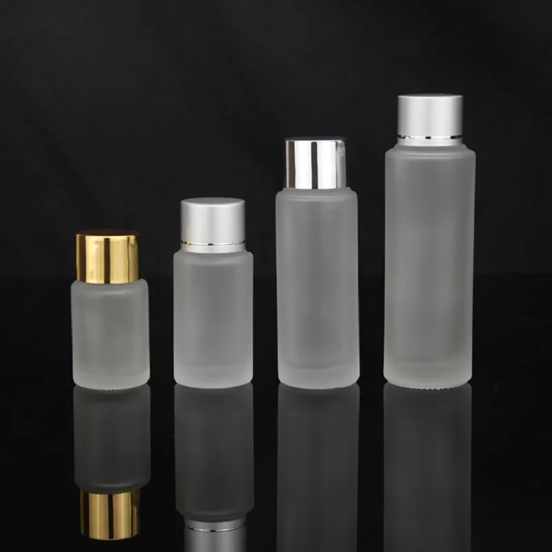 50ml frosted glass bottle screw lid essence oil lotion/emulsion/toner/water/moisture toner foundation sink care cosmetic packing