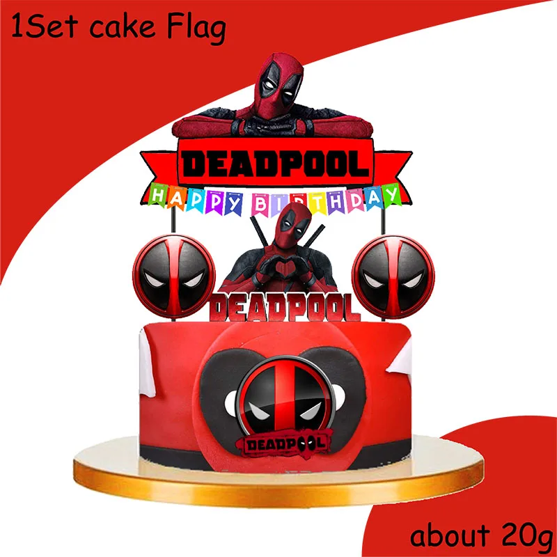 deadpool vs wolverine theme hero party supplies decorations kids birthday disposable tableware tablecloth children's day party