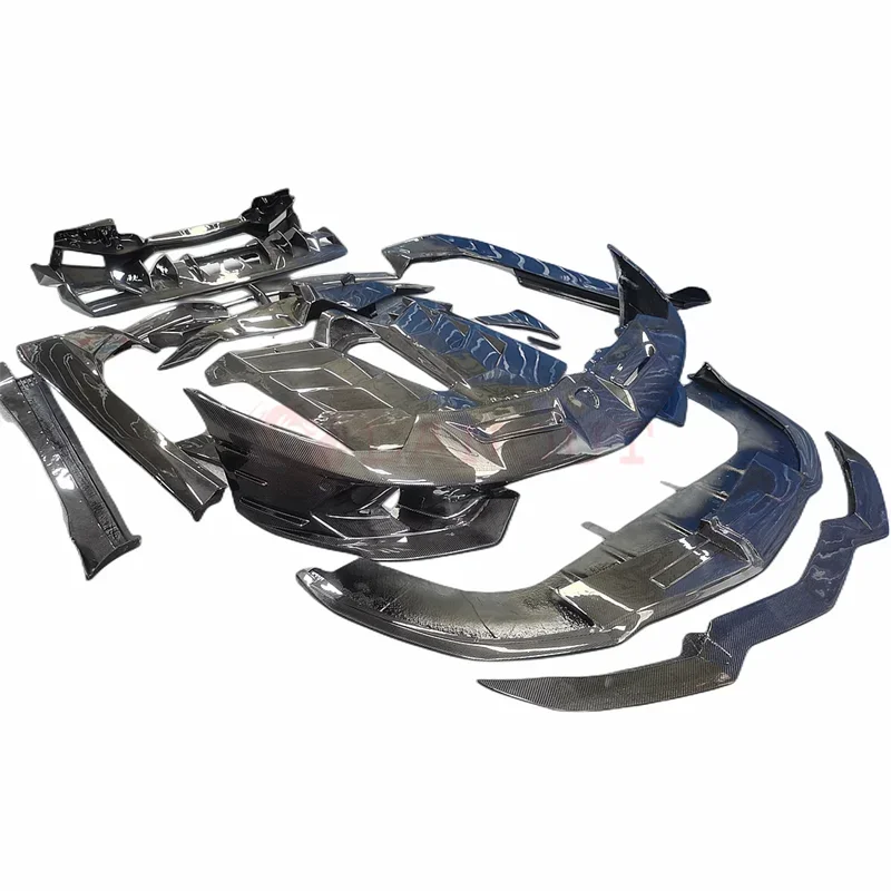 SVJ Style Carbon Fiber Body Kit For Lamborghini Aventador LP700 LP720 LP750 Car Bumper Front Bumper Rear Bumper