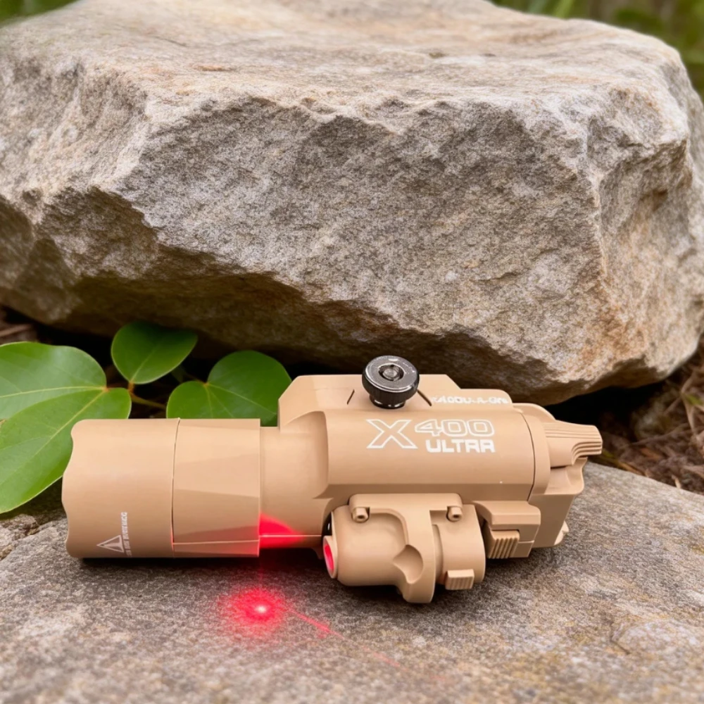 Spielzeugpistolen-Licht X300 X400 Nylon 200LM LED Weiß Stroboskop-Tarnlicht Kompatibel mit 20mm Picatinny-Schiene