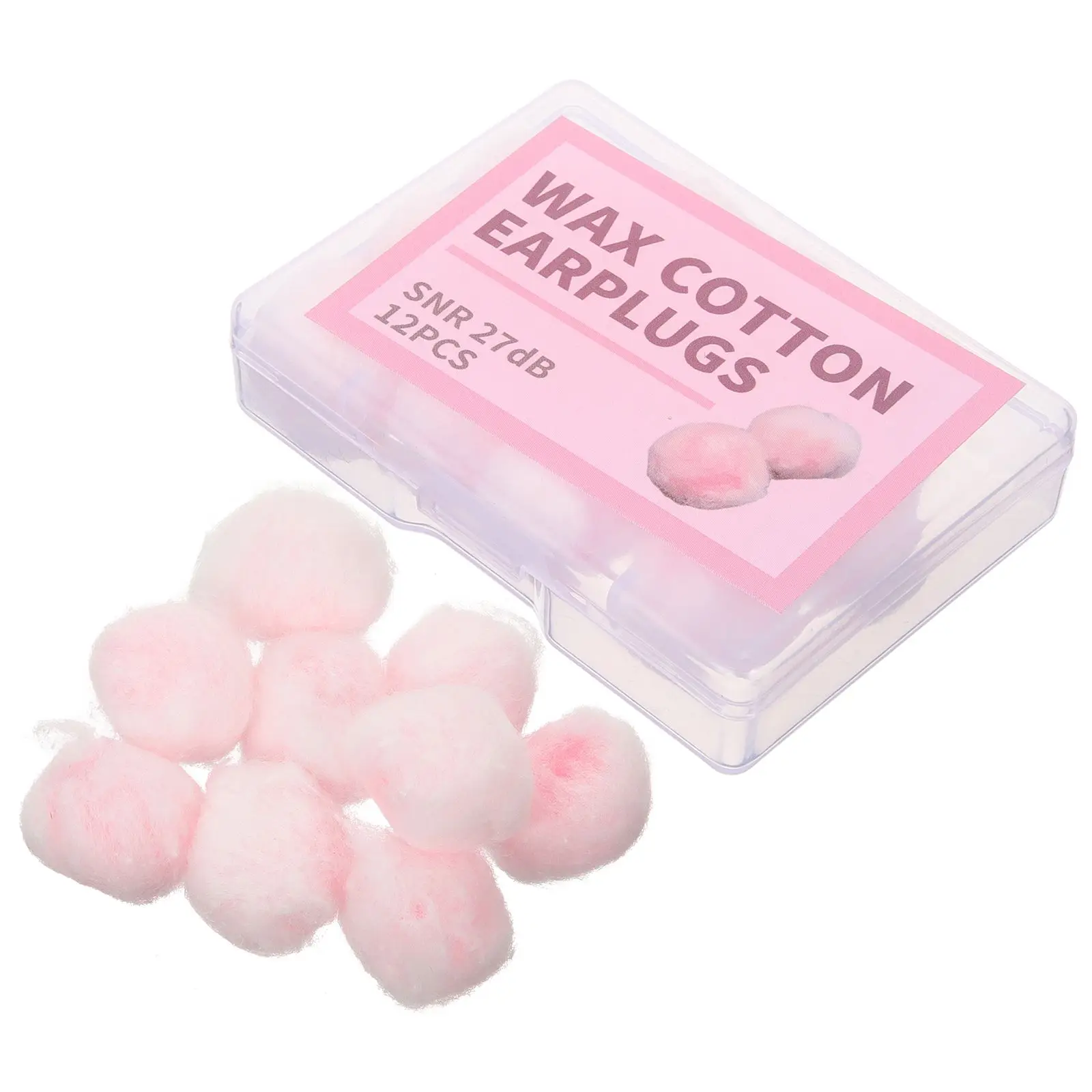 12 Pcs Sleep Earplugs Noise Reduction Airplane Protection Hearing Cotton Invisible Cancelling Earbuds