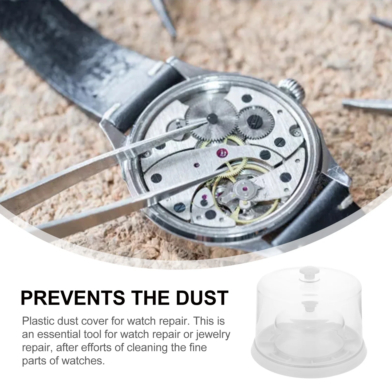 

1Set Watch Repair Movement Plastic Cover Protective Dustsheet Cover Movement Protector Tool Watch Parts Watchmakers Tool