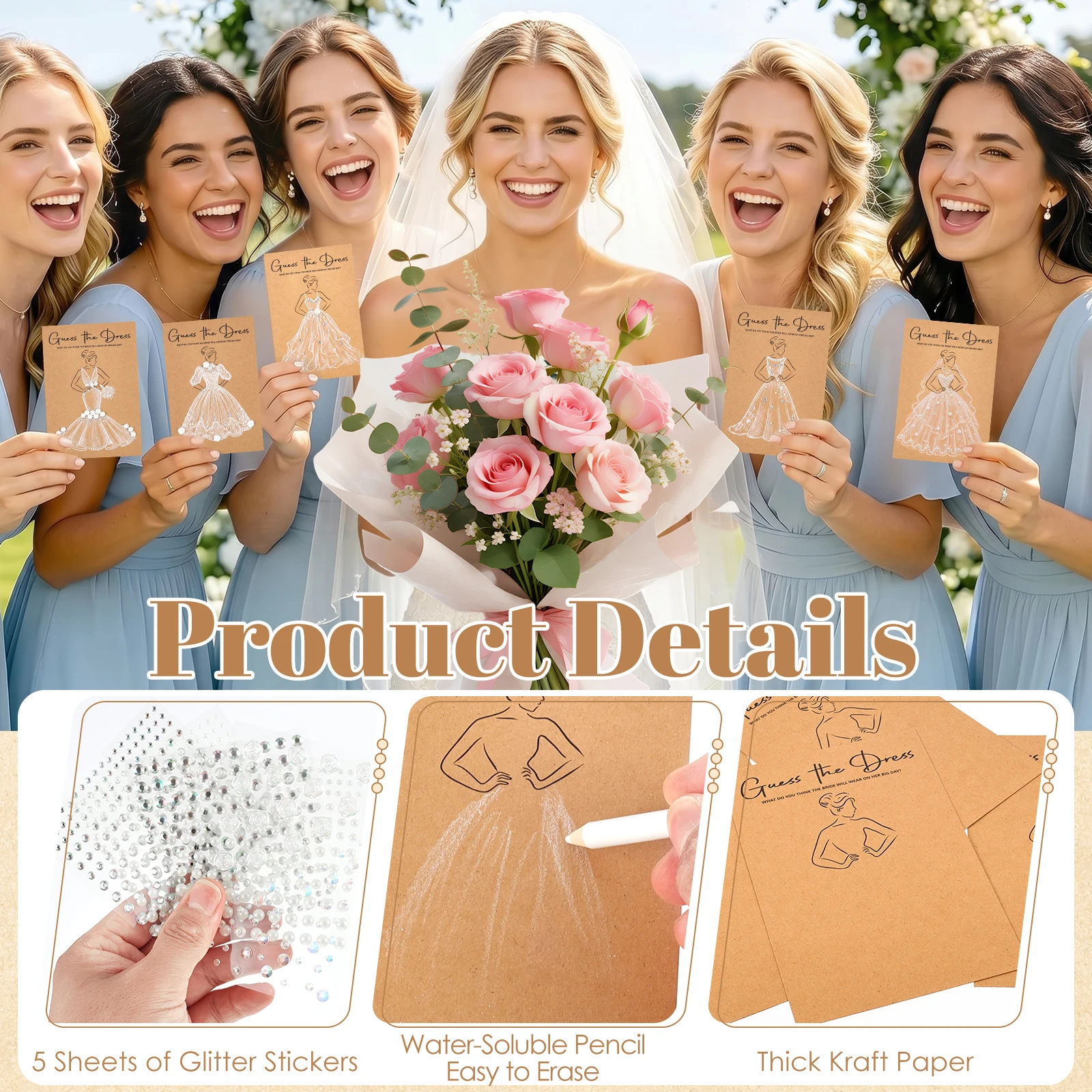 30 cartes de jeu de devinettes - Wedding Water Supply avis et prix