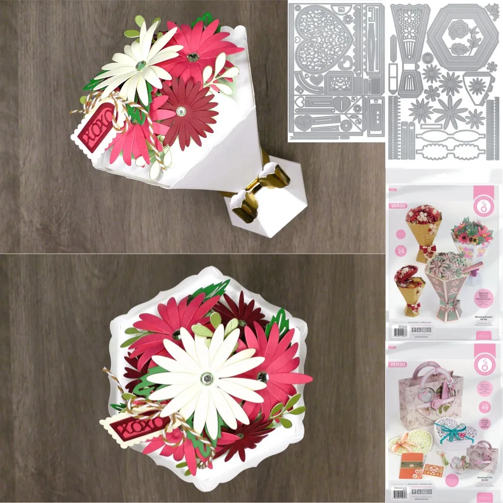 

Metal Cutting Dies For Scrapbook Diary Decoration Embossing Template Diy Flowers and Envelopes Greeting Card Handmade 2025 New