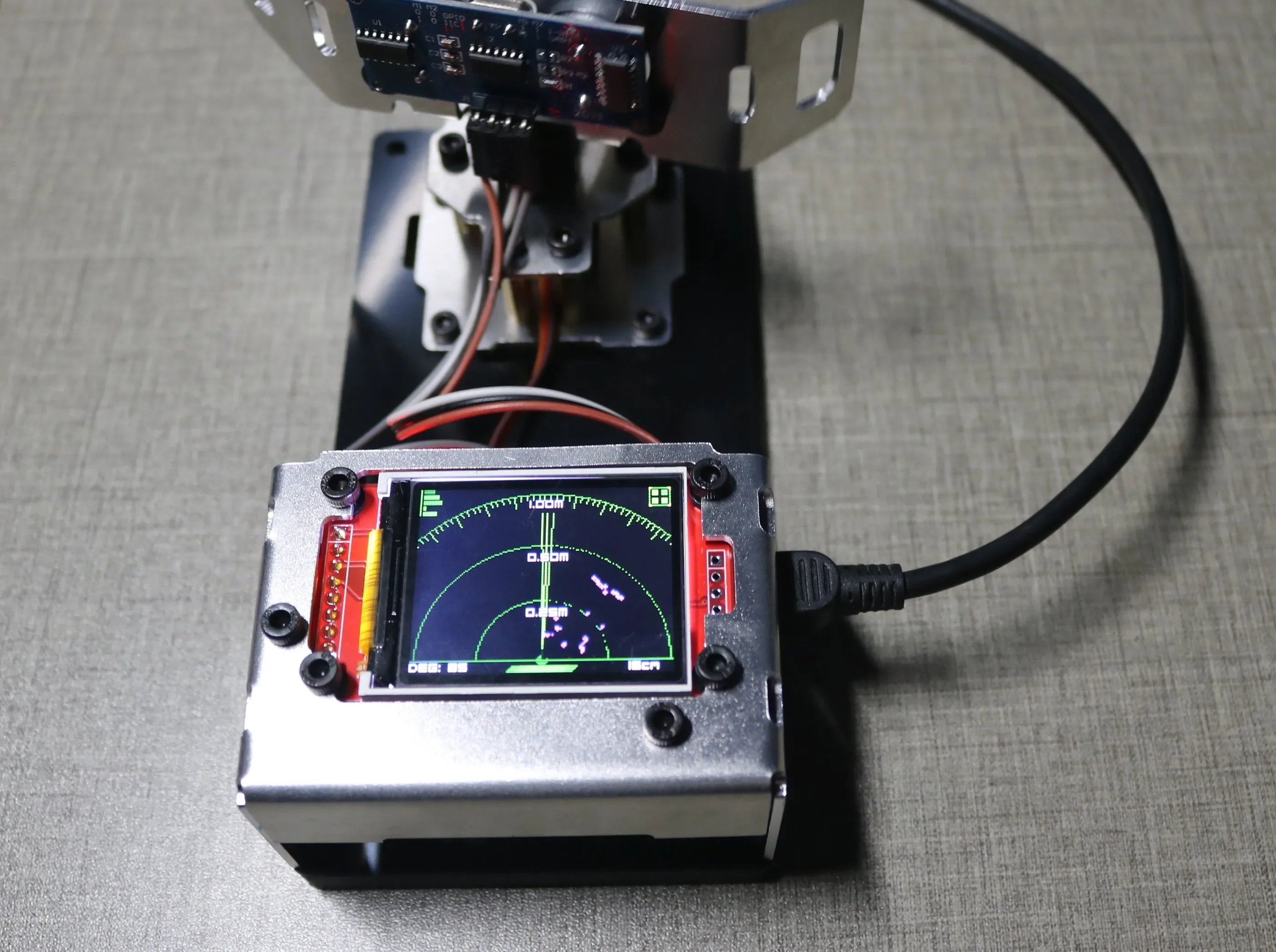 PRODUK - Radar ultrasonik Arduino, kit pembelajaran pemrograman untuk mahasiswa dan siswa sekolah menengah DIY, detektor ultrasonik