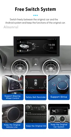 10,25-tums HD-skärm Android 14 för Audi A1 2012-2018 RMC/HN+R bilmultimediaspelare Carplay-huvudenhet Android Auto Smart Systems 8 best sales Audi A1-radio - №5