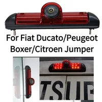 Luz de freno dorada para coche, cámara de visión trasera, impermeable, visión nocturna, marcha atrás, para Fiat Ducato/Peugeot Boxer/Citroen Jumper