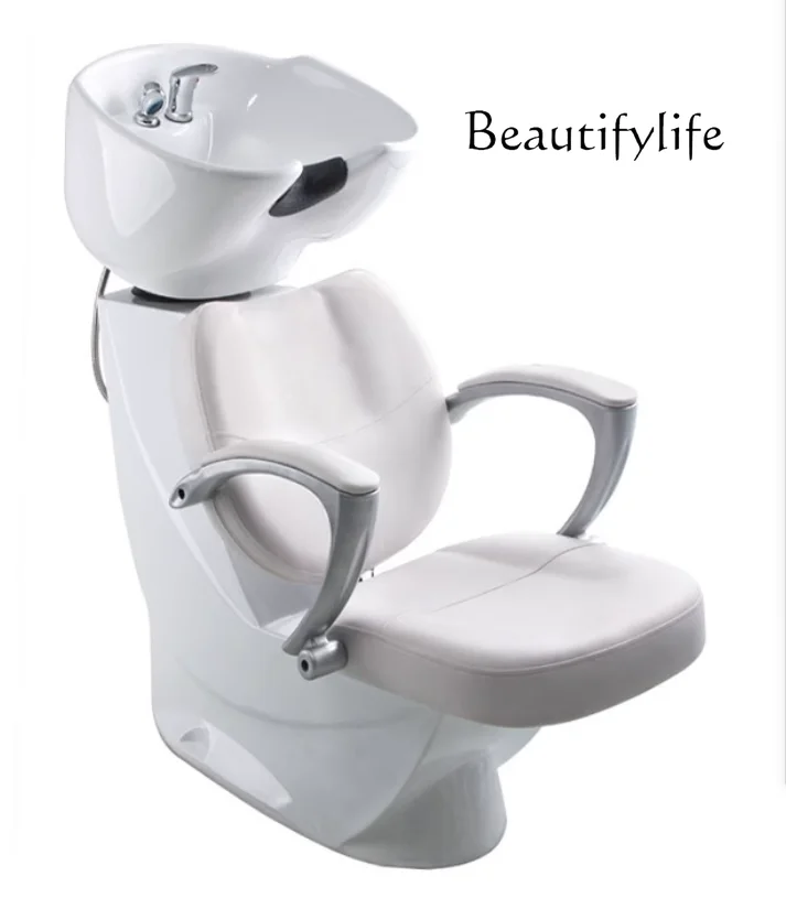 

Sitting ceramic basin shampoo bed hair salon special barber shop fiberglass flushing bed shampoo chair