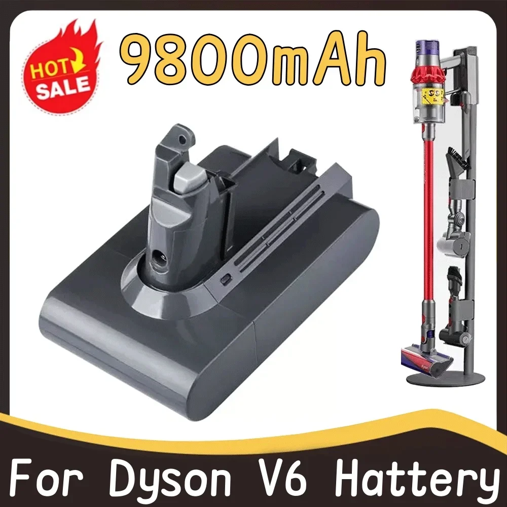 

9800mAh Battery for Dyson V6 Vacuum Cleaner DC58 DC59 DC61 DC62 DC74 SV09 SV07 SV03 965874-02 Li ion Battery