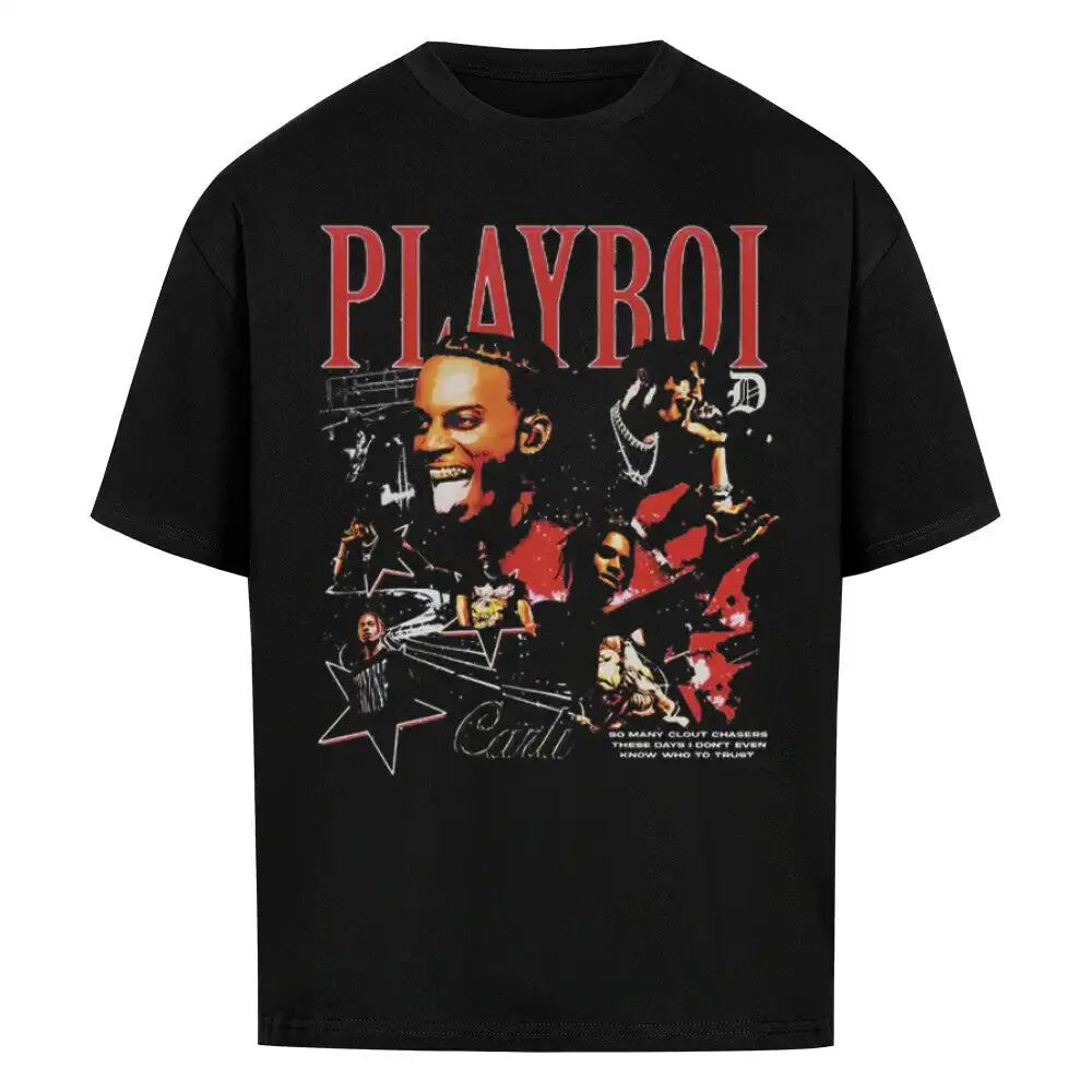 

PLAYBOI CARTI Hip Hop T Shirt Men Printed T-Shirt Mens Clothes Ropa Hombre Y2k Tiki Jujutsu Kaisen 100% Cotton