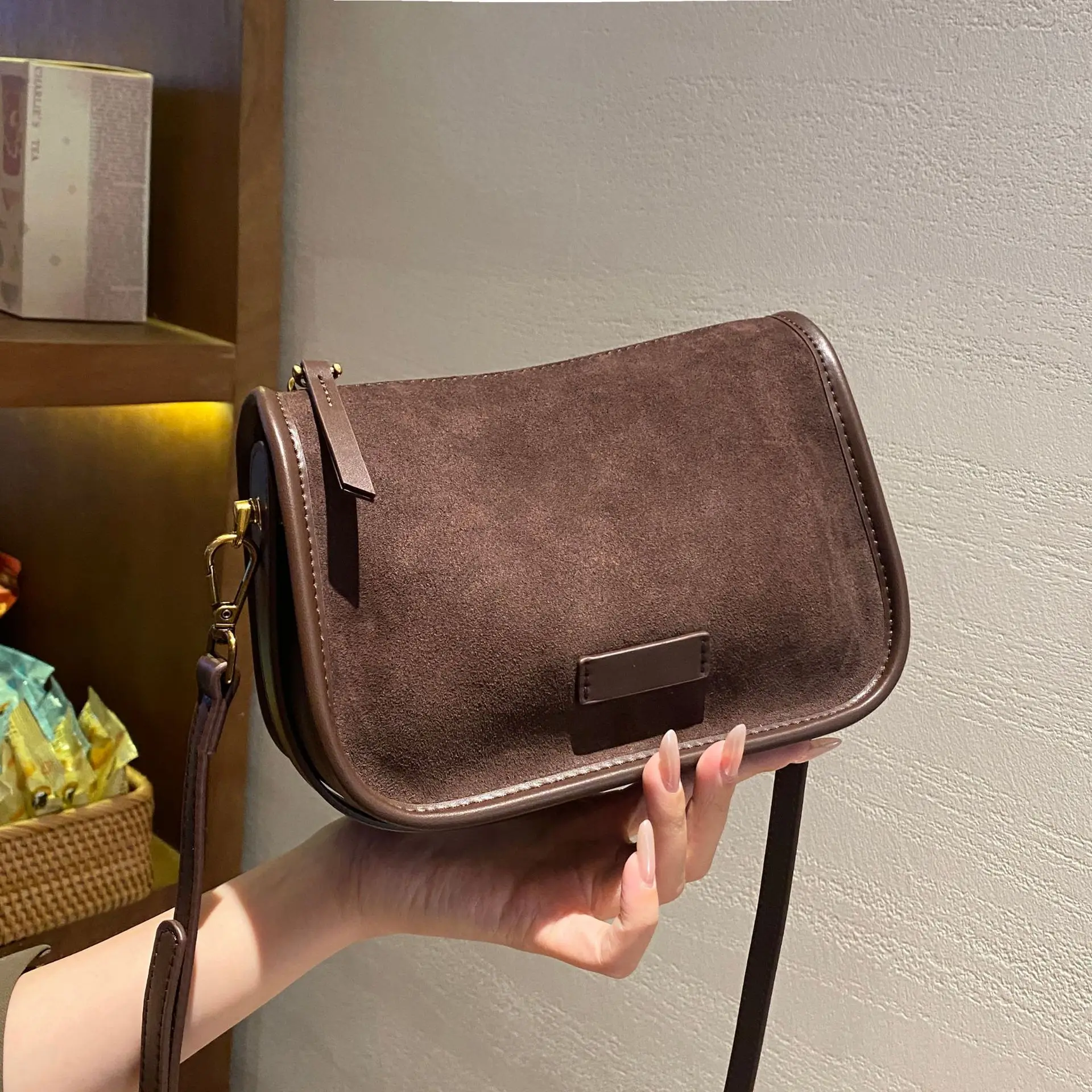 

Genuine Matte Cowhide Women's Bag Autumn Winter, Elegant Soft Ladies Handle Bag, Fashion Versatile Shoulder Crossbody Handbag